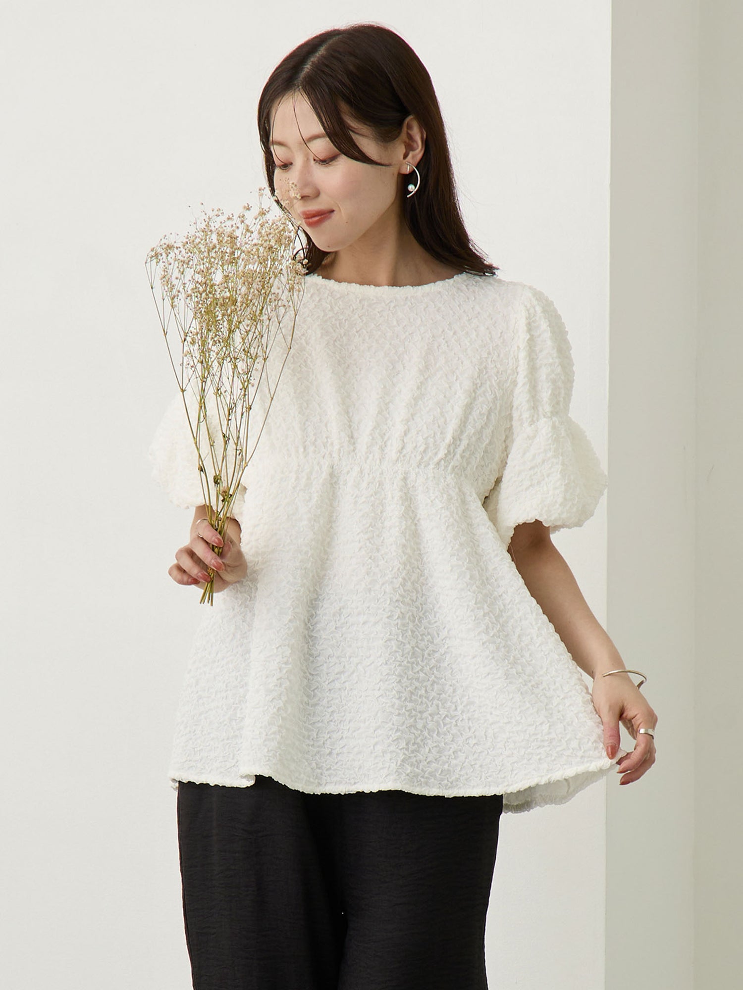 ホイップ2wayトップス White