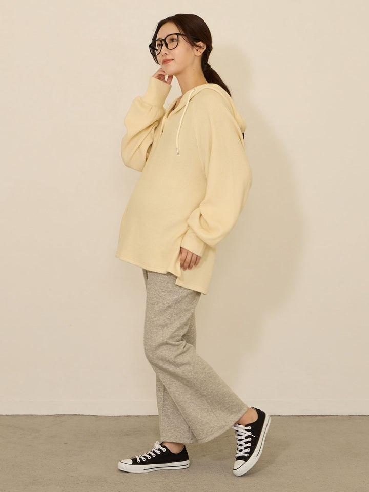 [Maternity/Postpartum] Fleece-lined lounge sweat pants