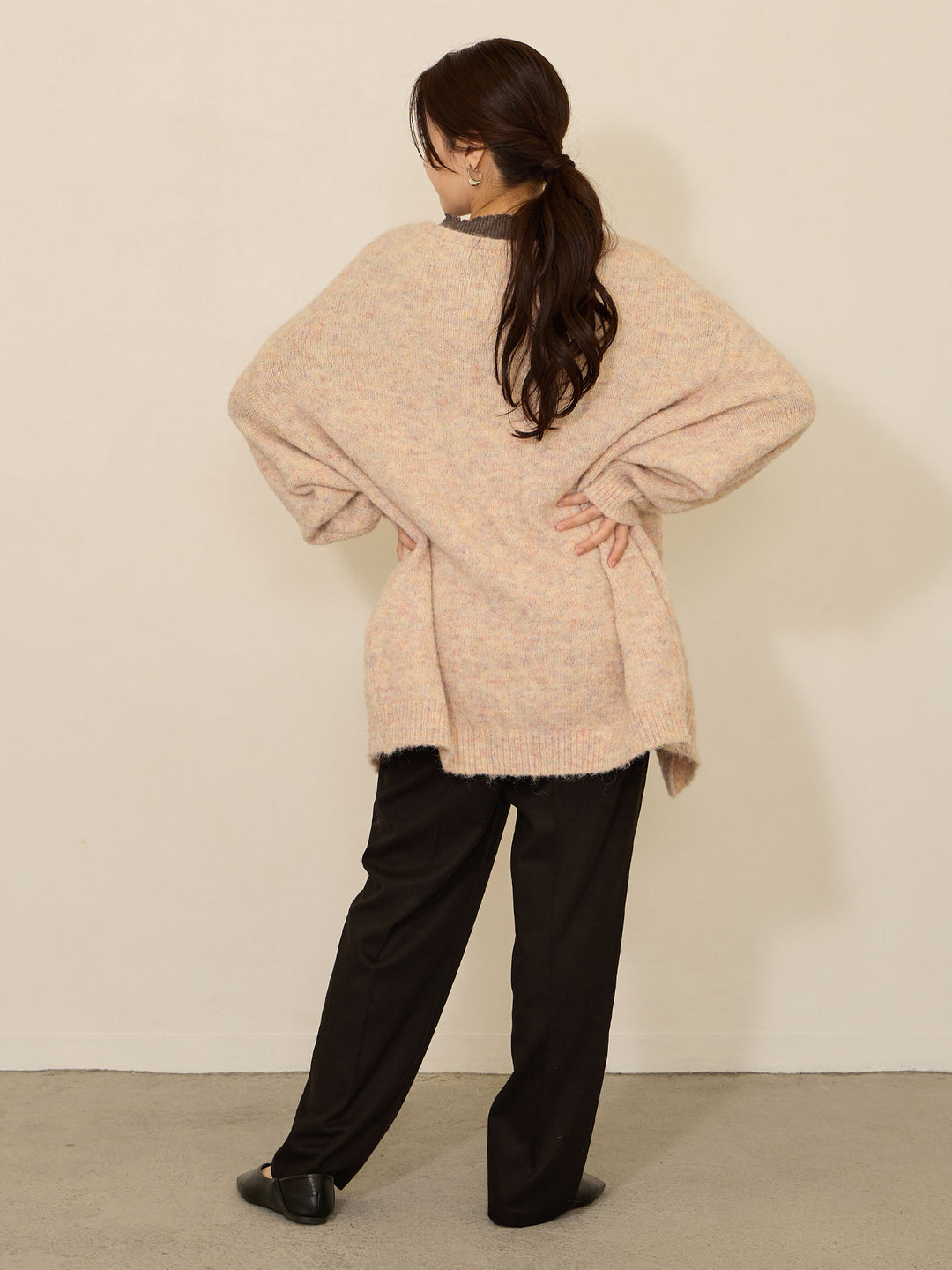 拉绒孕妇裤，塑造美丽双腿，黑色