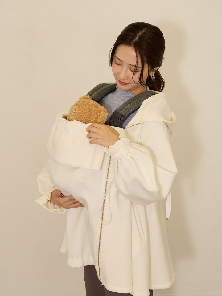[Can be used for maternity and postpartum] Light outerwear with ducker Off White
