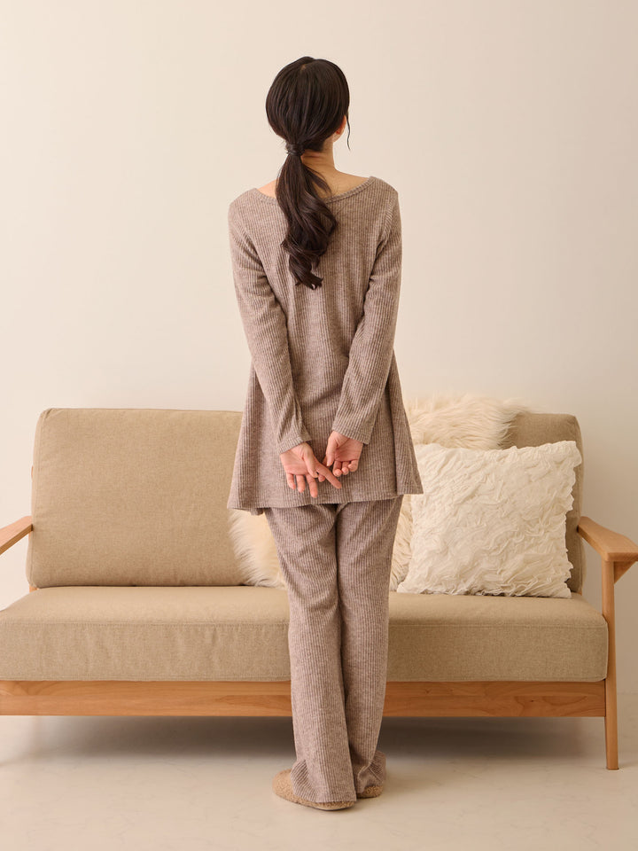 ズレないカップ付きルームセット Brown