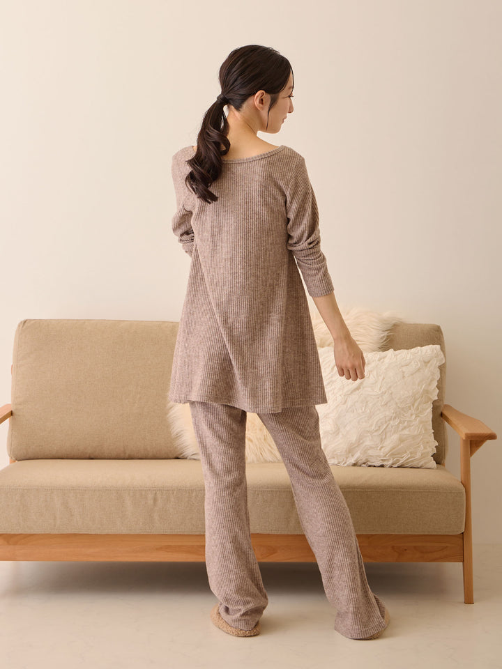 ズレないカップ付きルームセット Brown