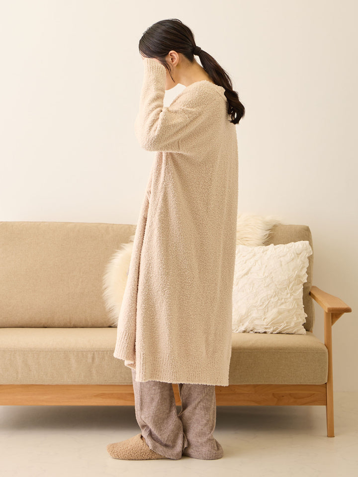 ふわふわカーディガンワンピース Pink beige