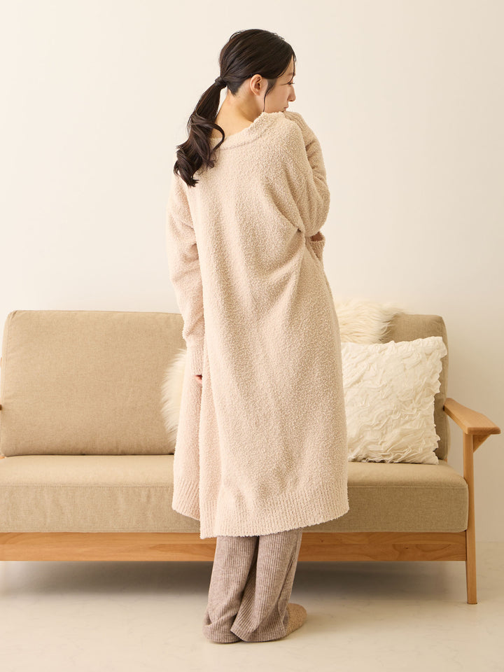 ふわふわカーディガンワンピース Pink beige