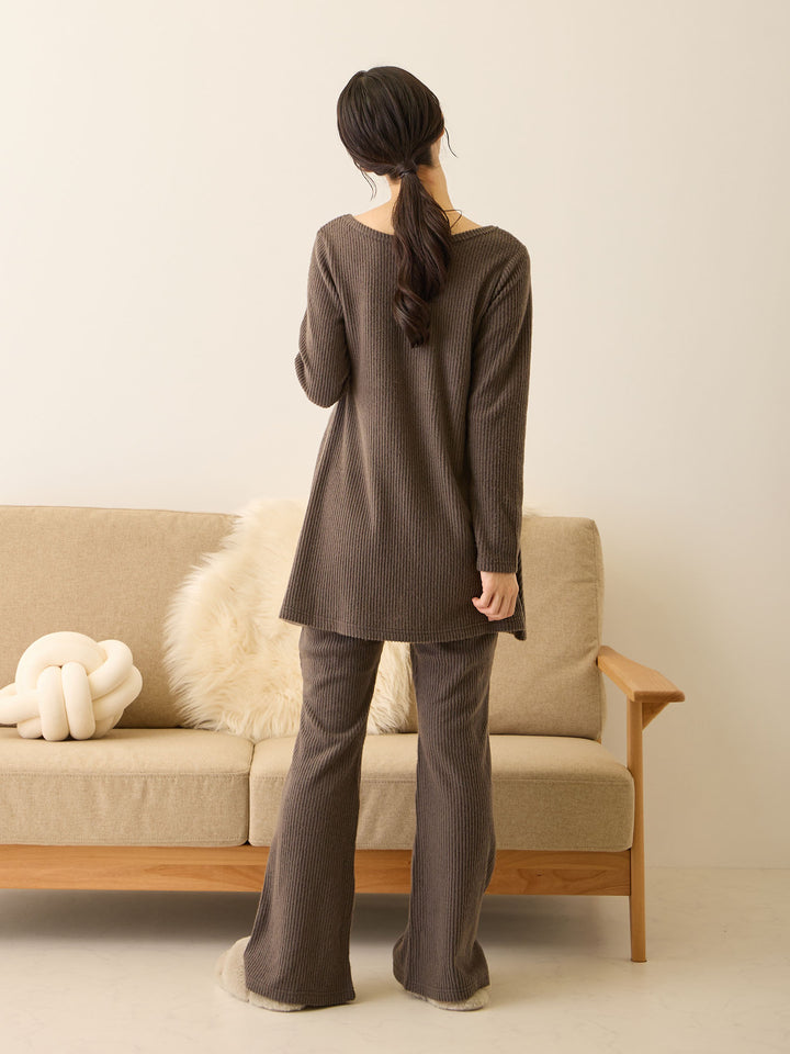 ズレないカップ付きルームトップス Charcoal Gray