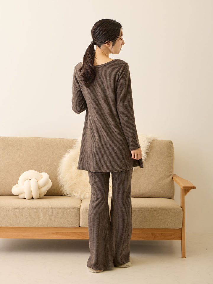 ハラマキ付きフレアパンツ Charcoal Gray