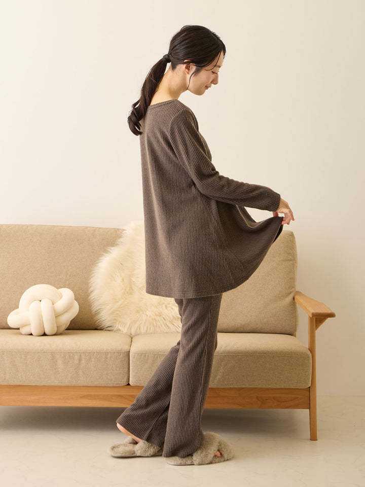 ハラマキ付きフレアパンツ Charcoal Gray