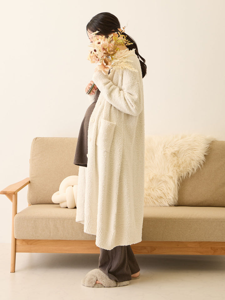ふわふわカーディガンワンピース Ivory