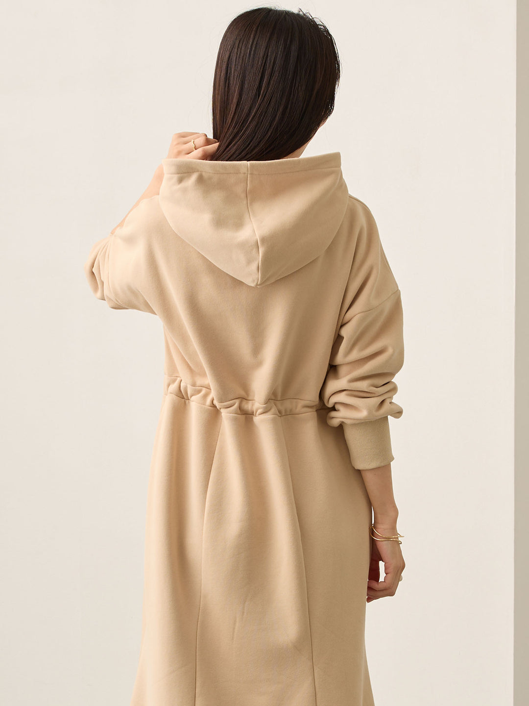 ほんのりマーメイドパーカーワンピース Beige