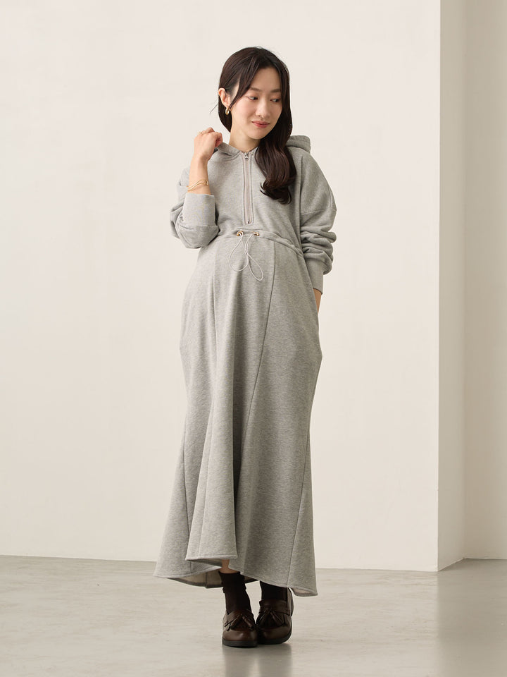 ほんのりマーメイドパーカーワンピース Gray