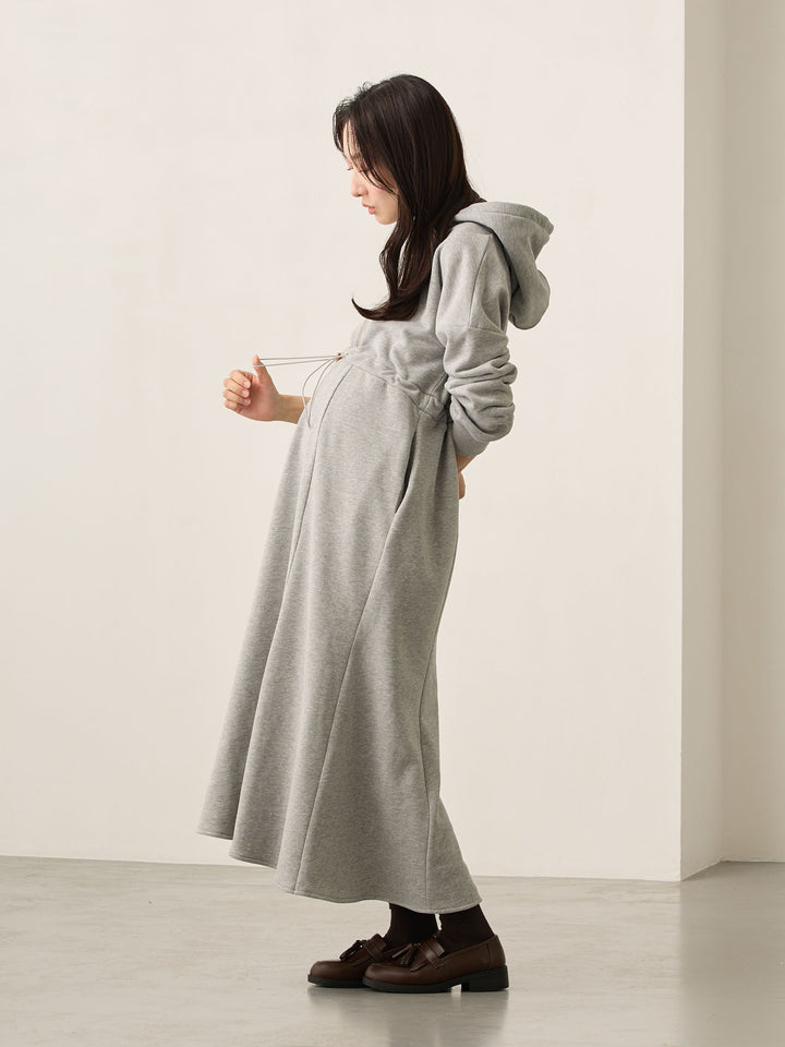 ほんのりマーメイドパーカーワンピース Gray