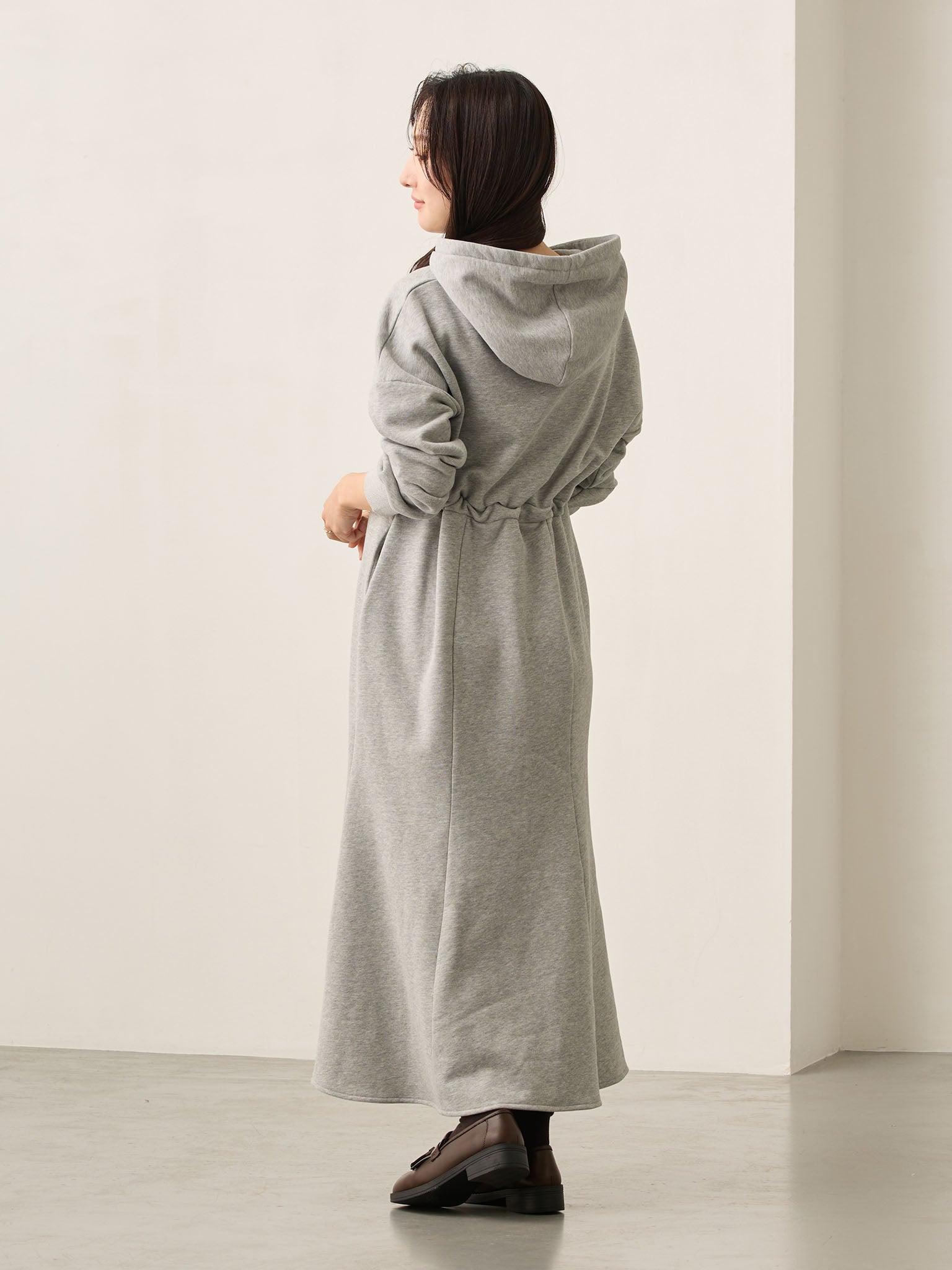 ほんのりマーメイドパーカーワンピース Gray – honono for mom&baby