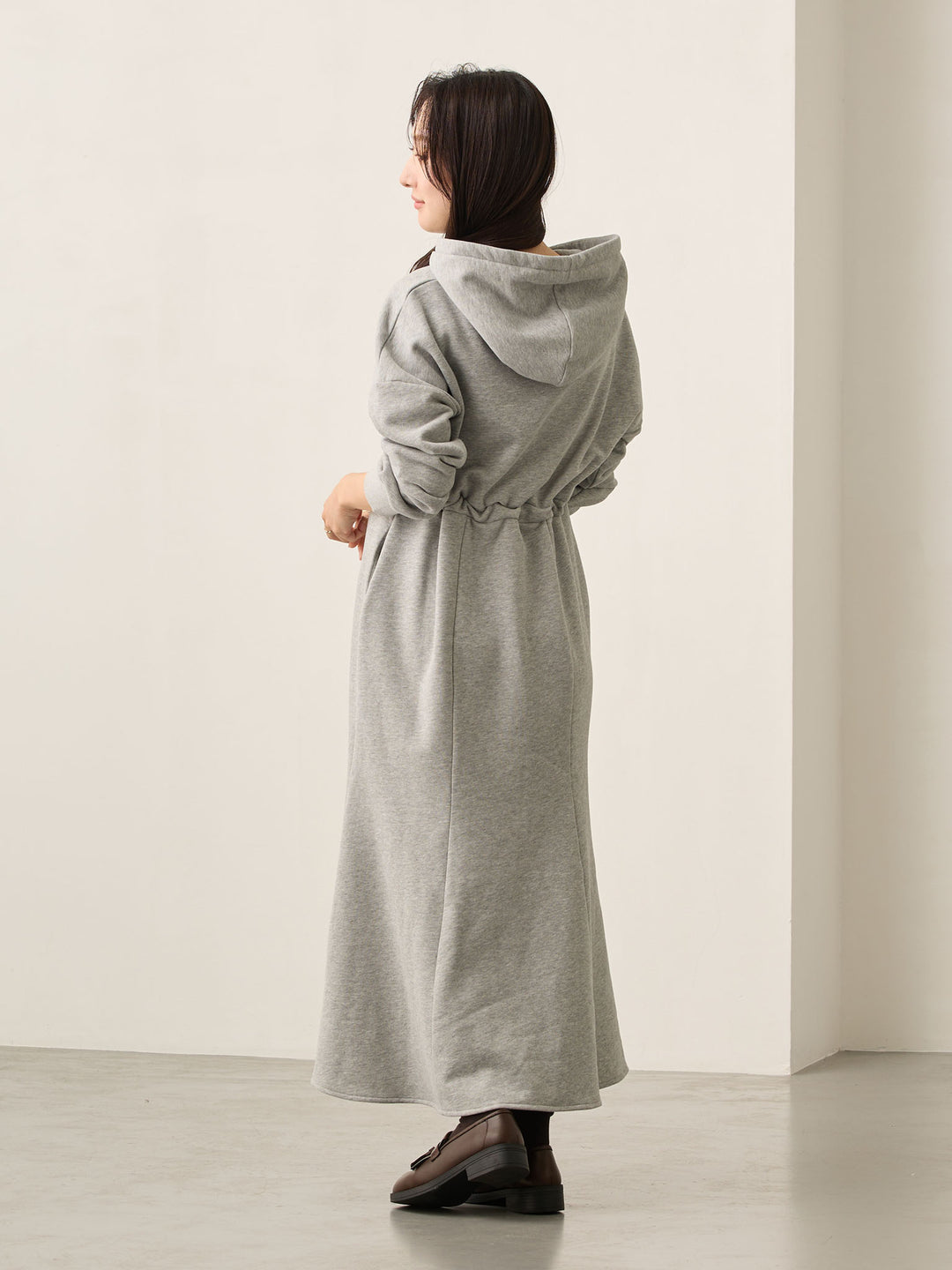 ほんのりマーメイドパーカーワンピース Gray