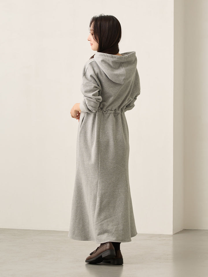 ほんのりマーメイドパーカーワンピース Gray