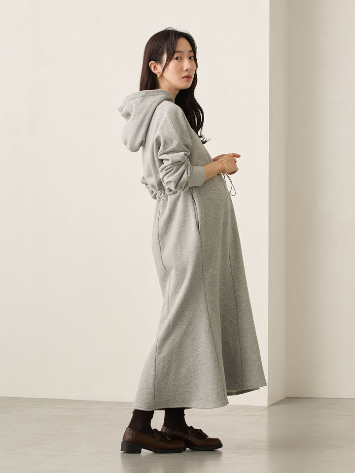 ほんのりマーメイドパーカーワンピース Gray