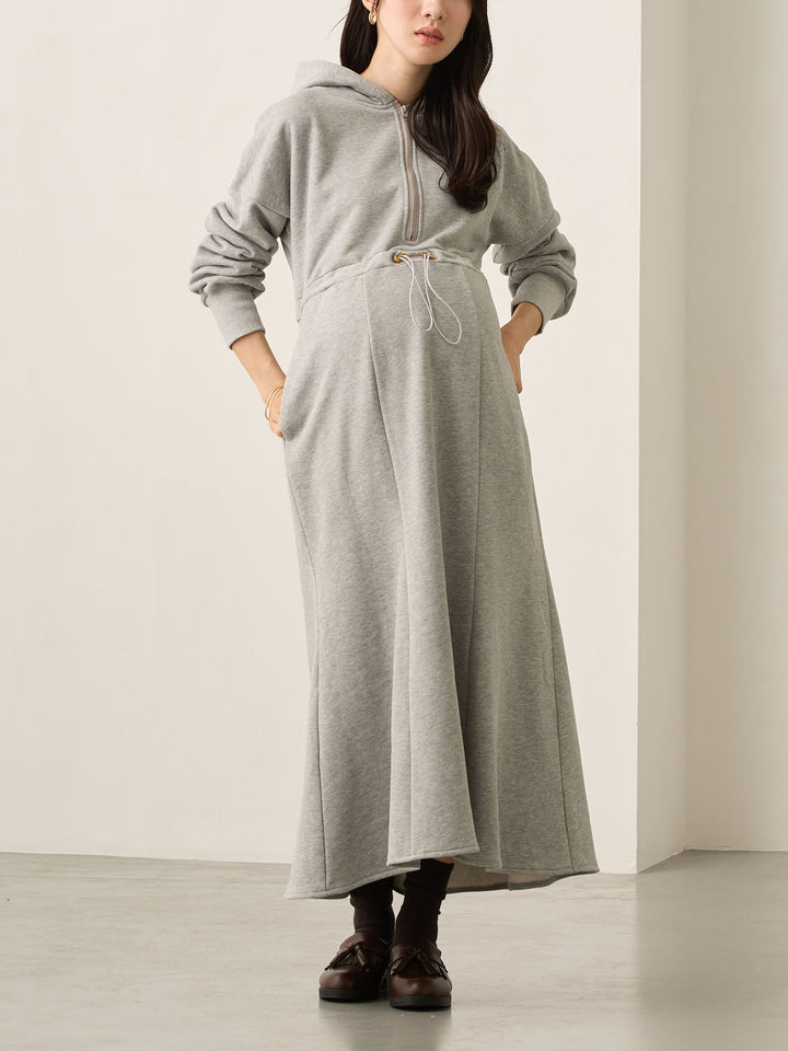 ほんのりマーメイドパーカーワンピース Gray