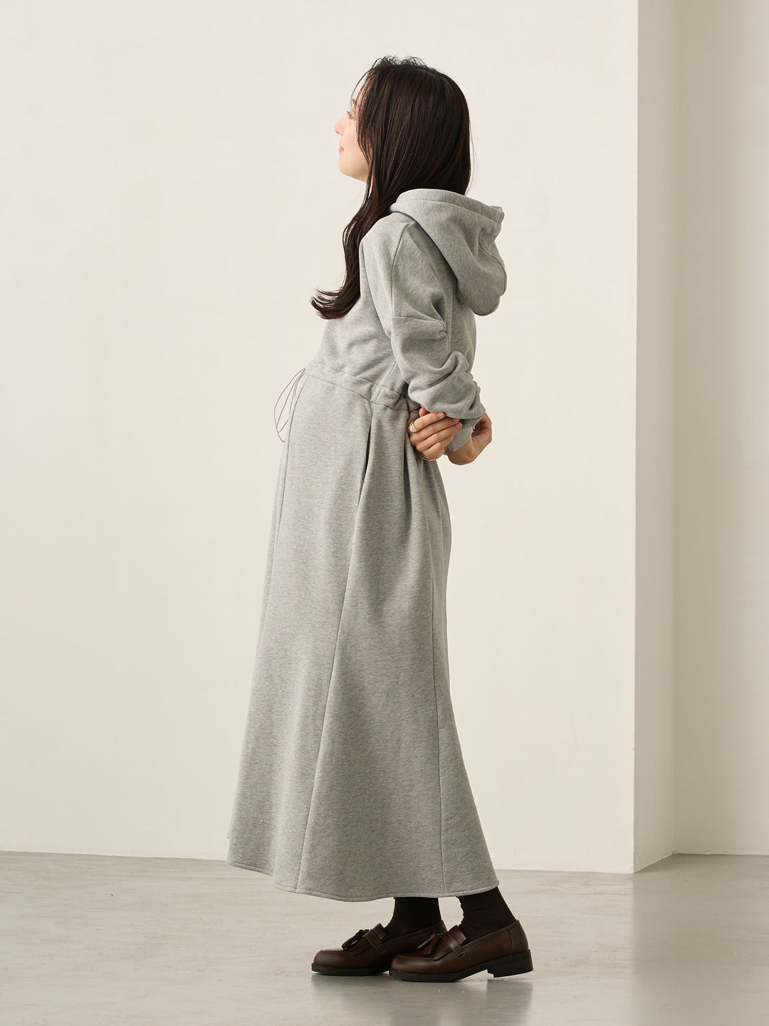 ほんのりマーメイドパーカーワンピース Gray