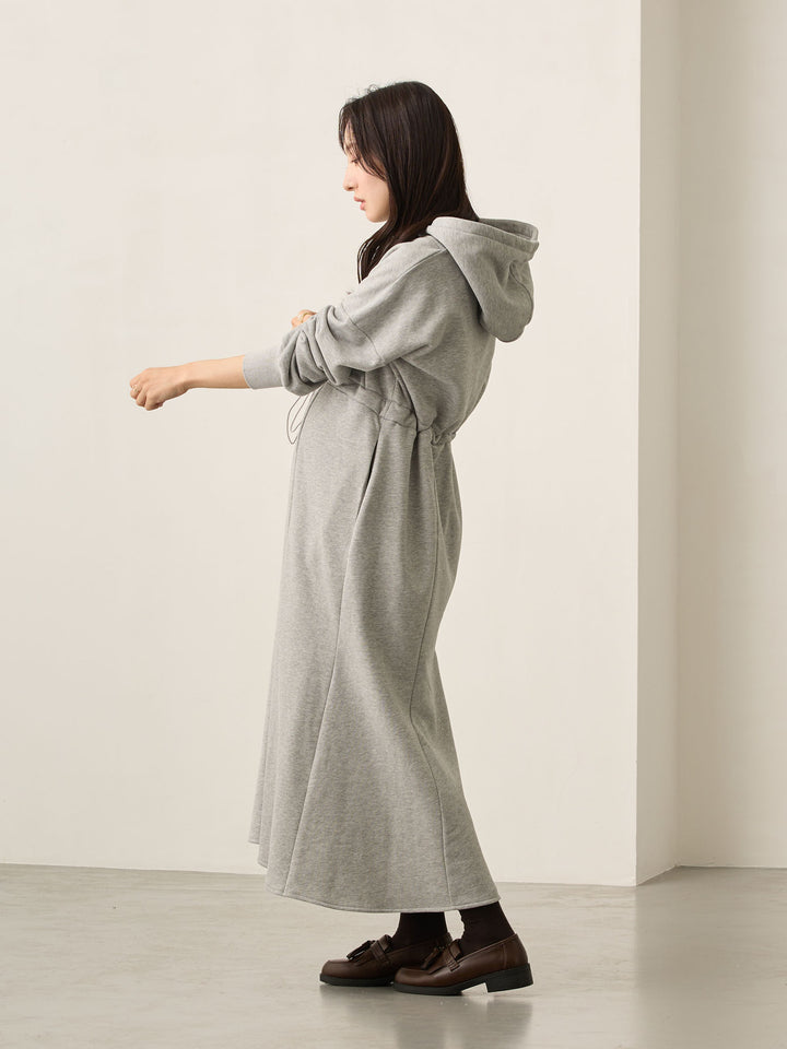 ほんのりマーメイドパーカーワンピース Gray