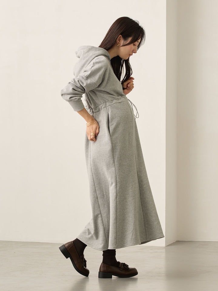 ほんのりマーメイドパーカーワンピース Gray