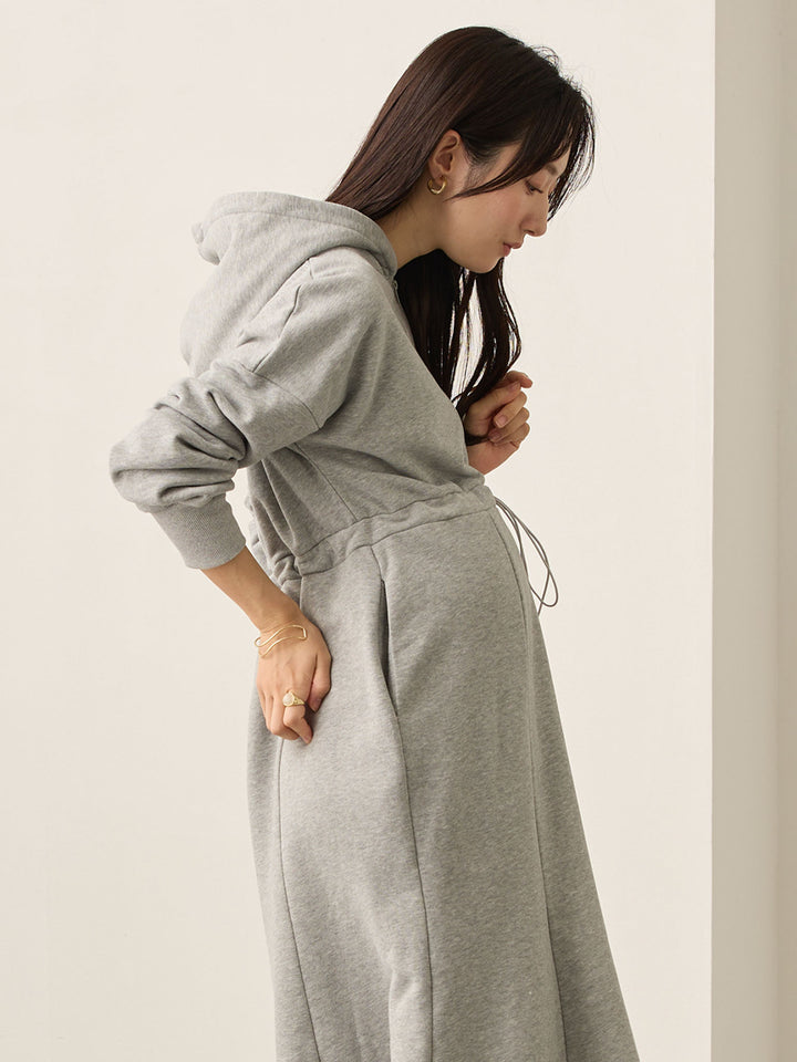 ほんのりマーメイドパーカーワンピース Gray