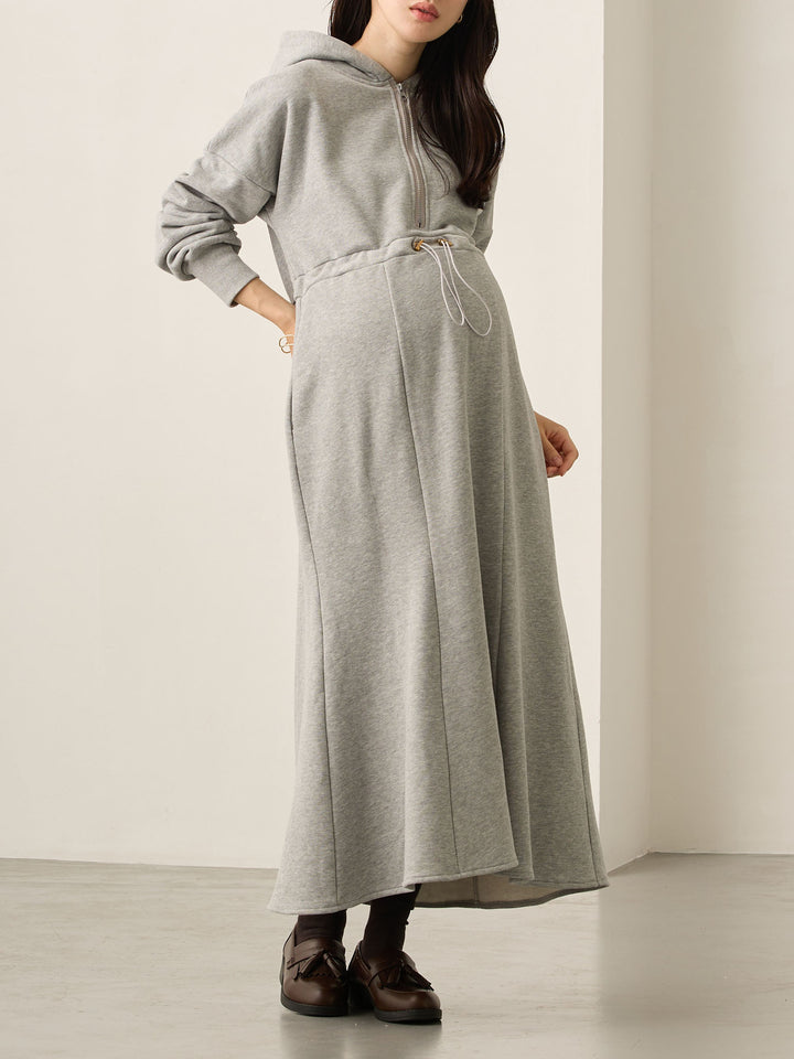 ほんのりマーメイドパーカーワンピース Gray