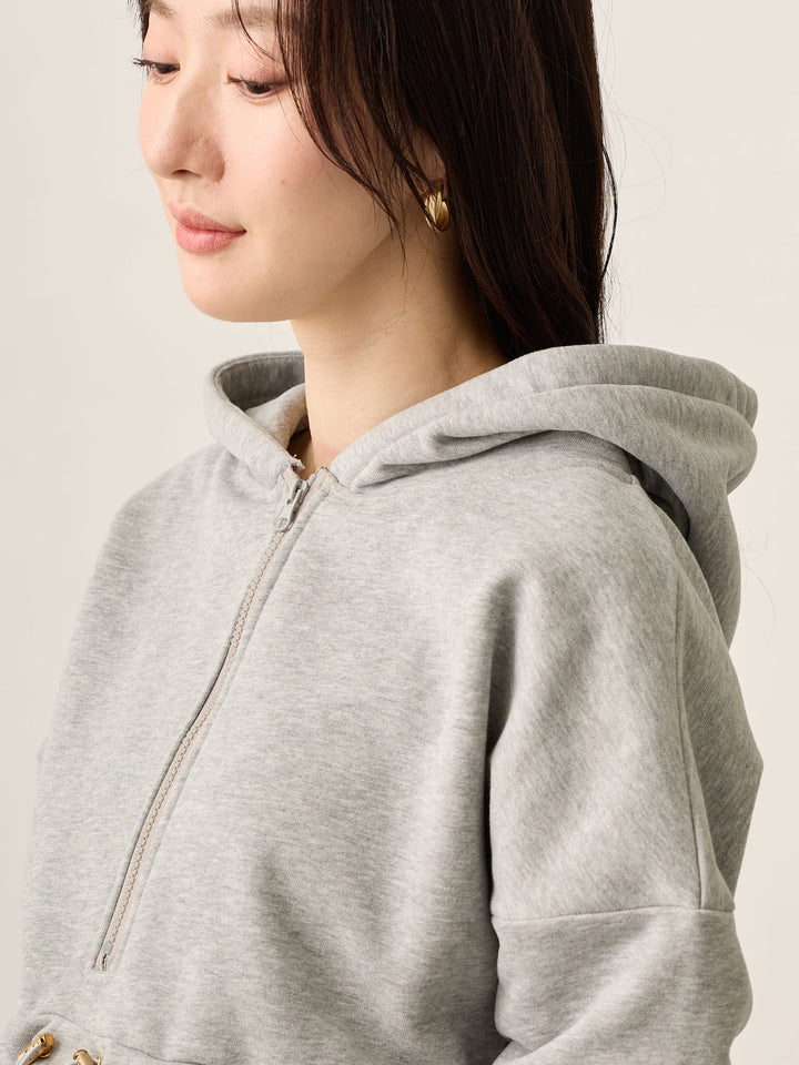 ほんのりマーメイドパーカーワンピース Gray