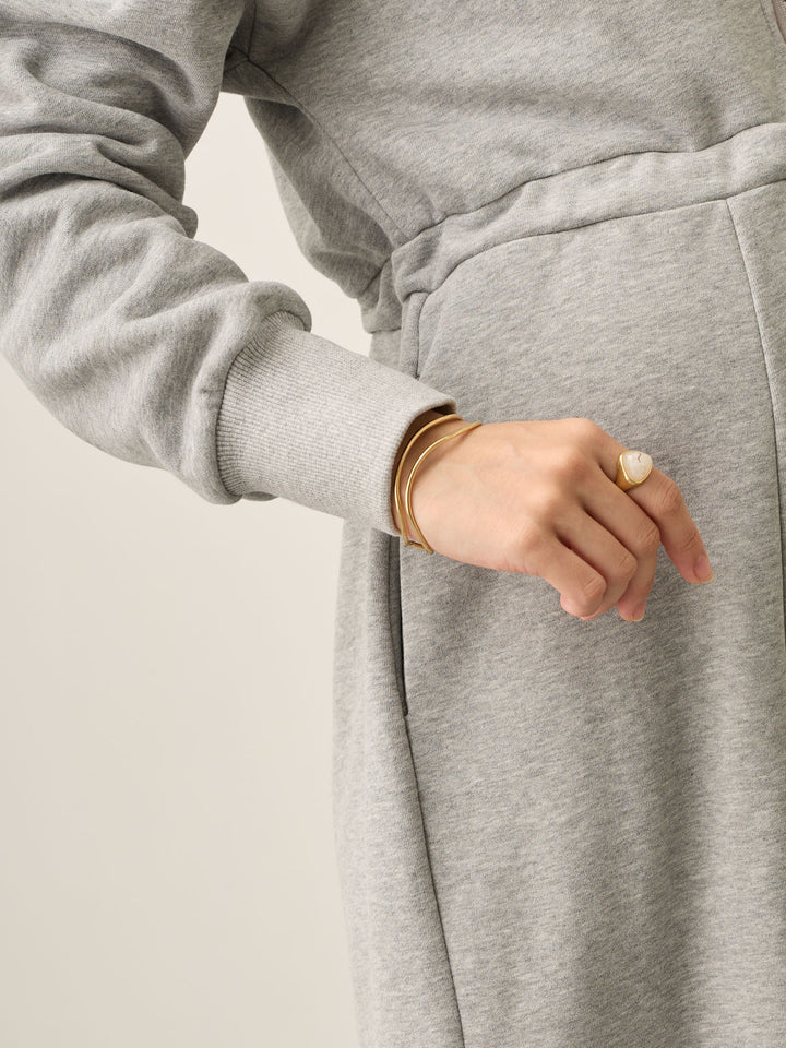 ほんのりマーメイドパーカーワンピース Gray