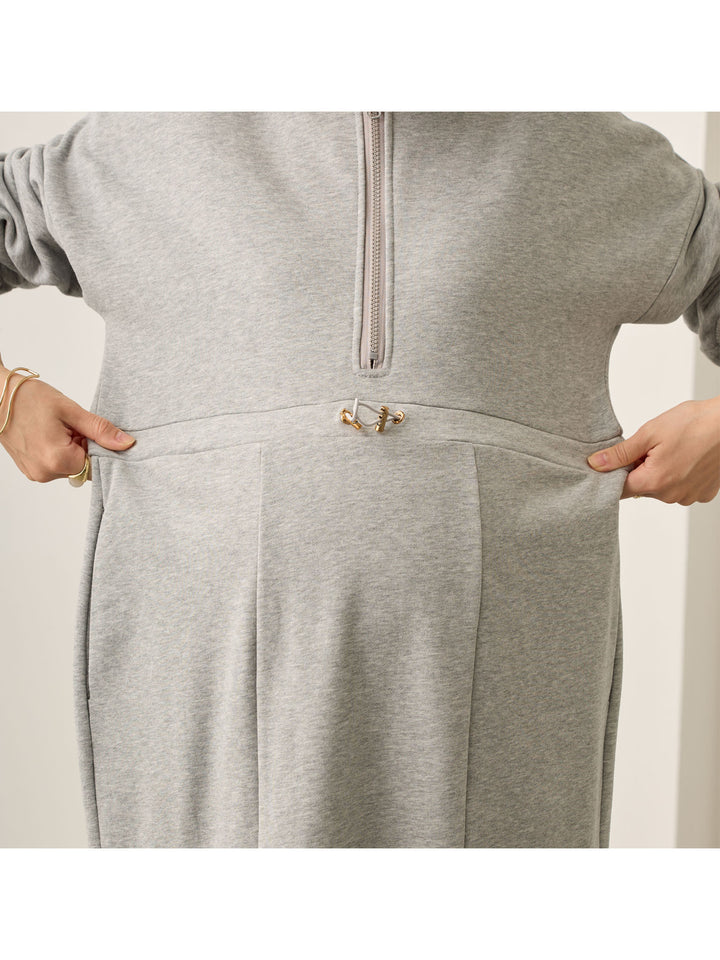 ほんのりマーメイドパーカーワンピース Gray