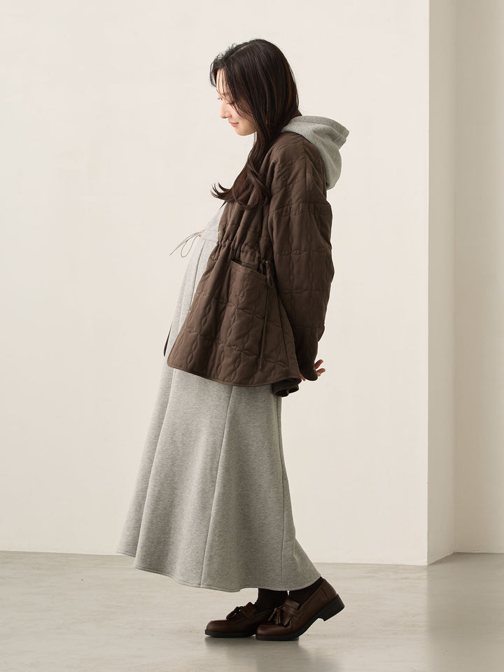 ほんのりマーメイドパーカーワンピース Gray