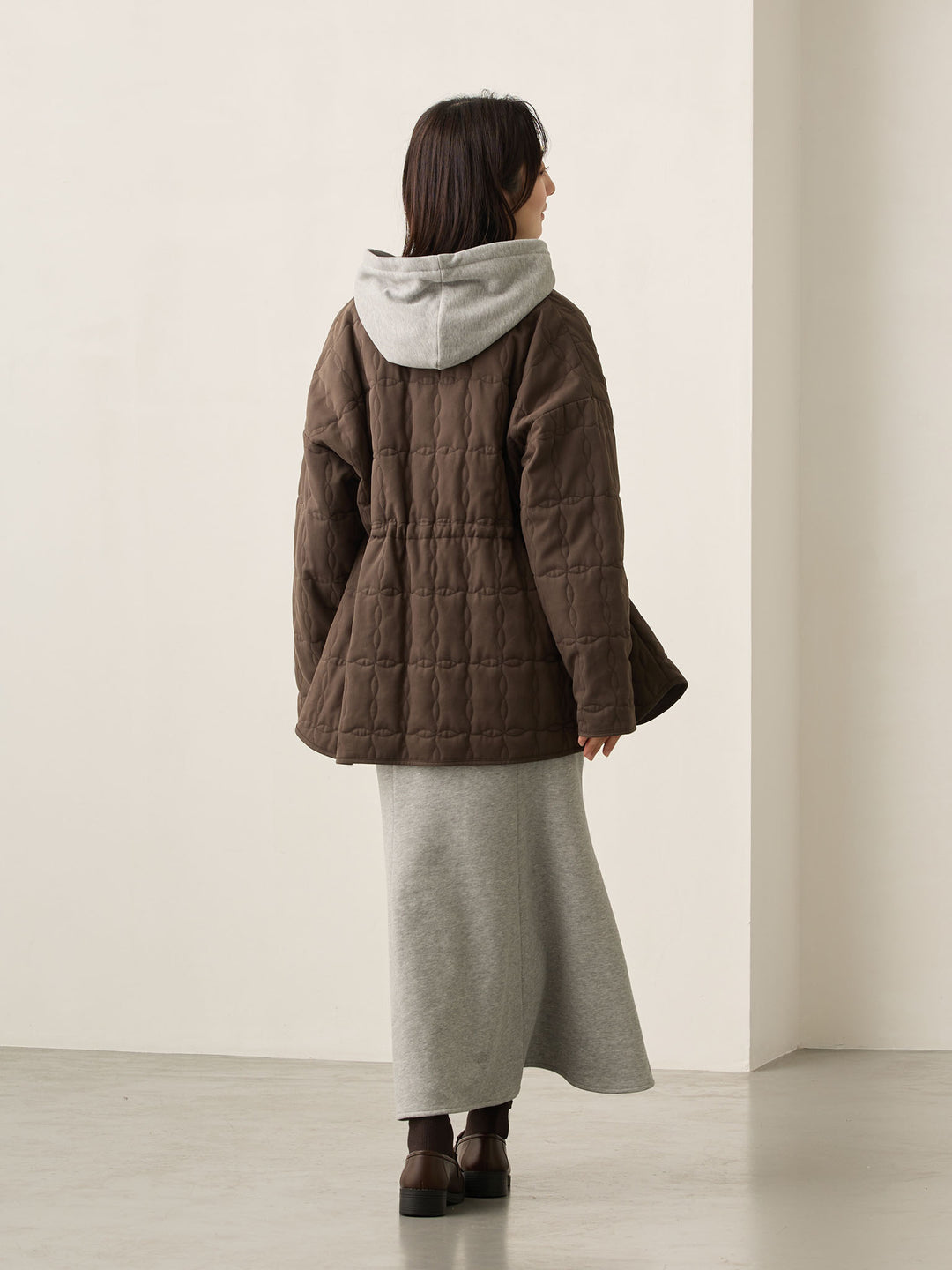 ほんのりマーメイドパーカーワンピース Gray