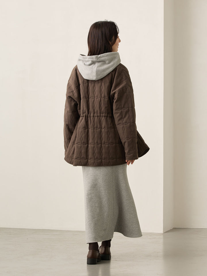 ほんのりマーメイドパーカーワンピース Gray