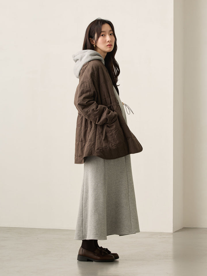 ほんのりマーメイドパーカーワンピース Gray