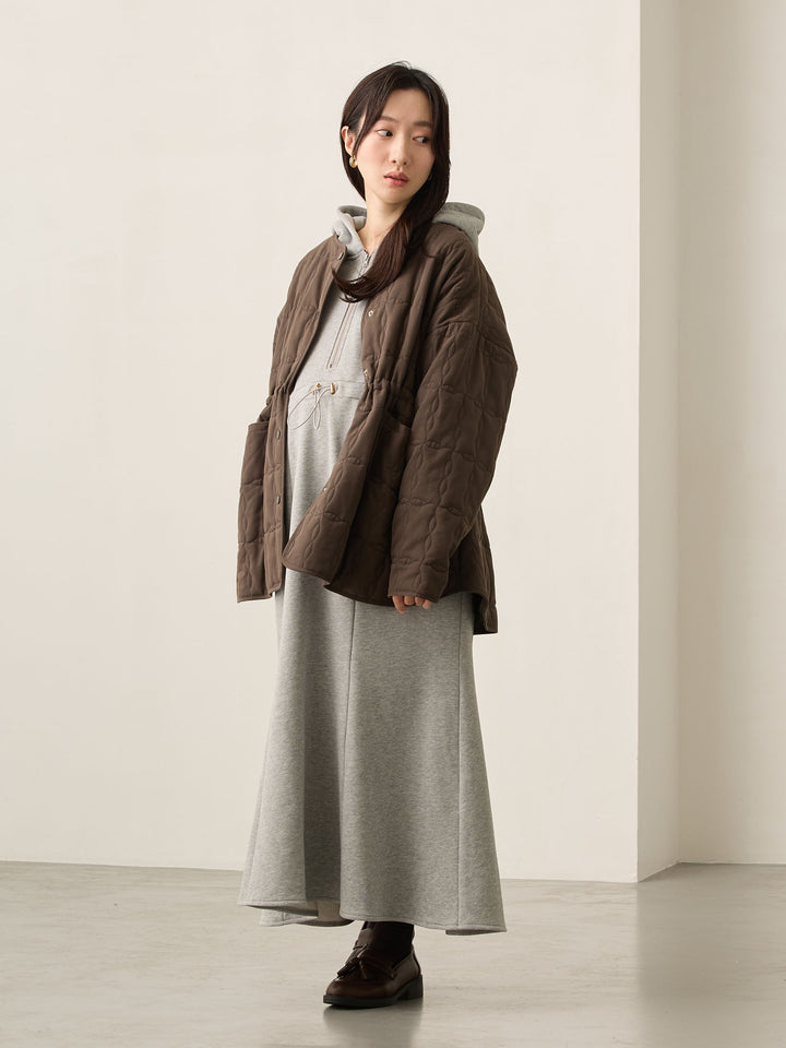 ほんのりマーメイドパーカーワンピース Gray