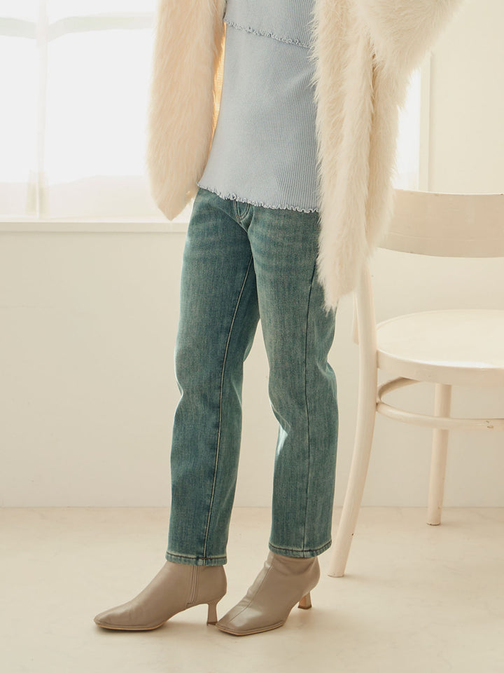 蟒蛇纹牛仔短裤