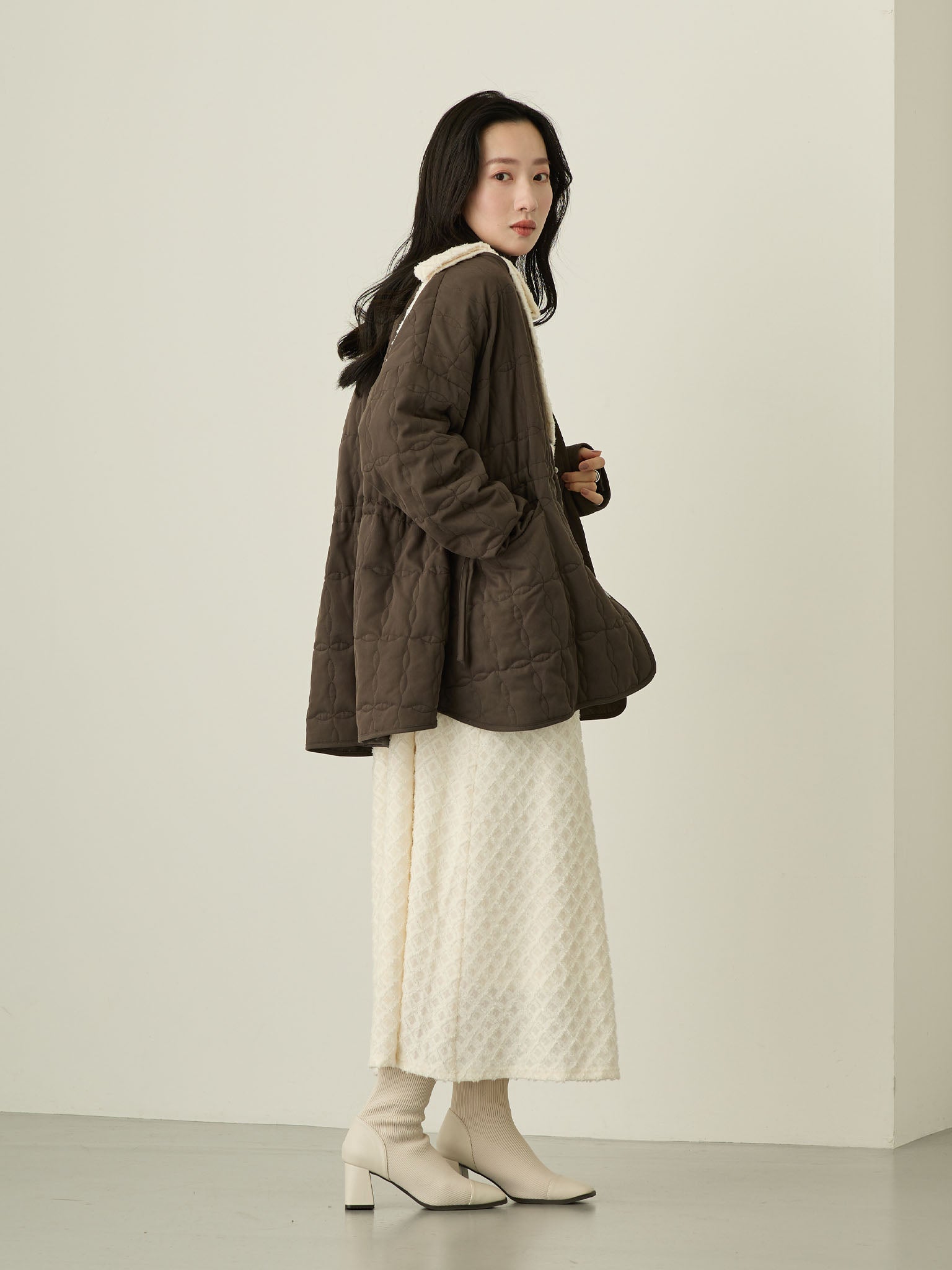 フェザーキャミワンピース Ivory – honono for mom&baby