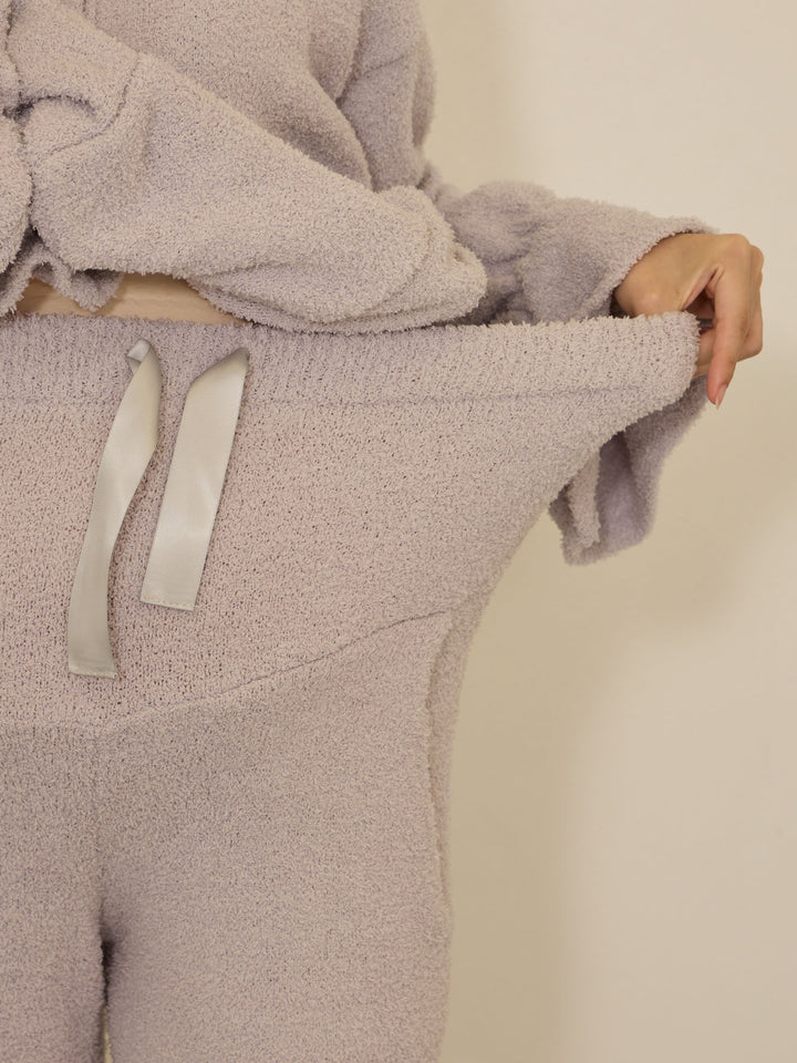 [Maternity/Postpartum] Fluffy pajama set Navy