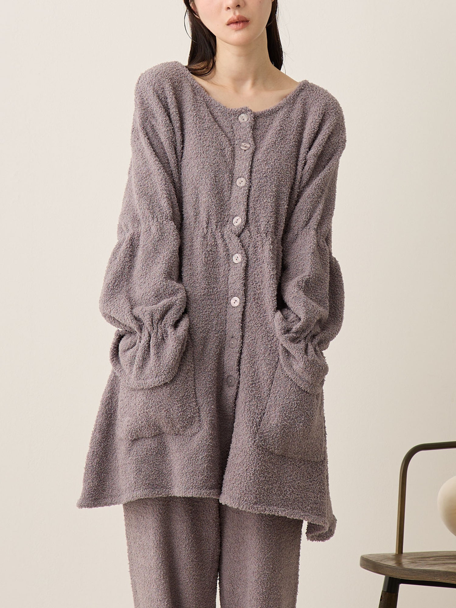 ふわもこパジャマセット Charcoal Gray