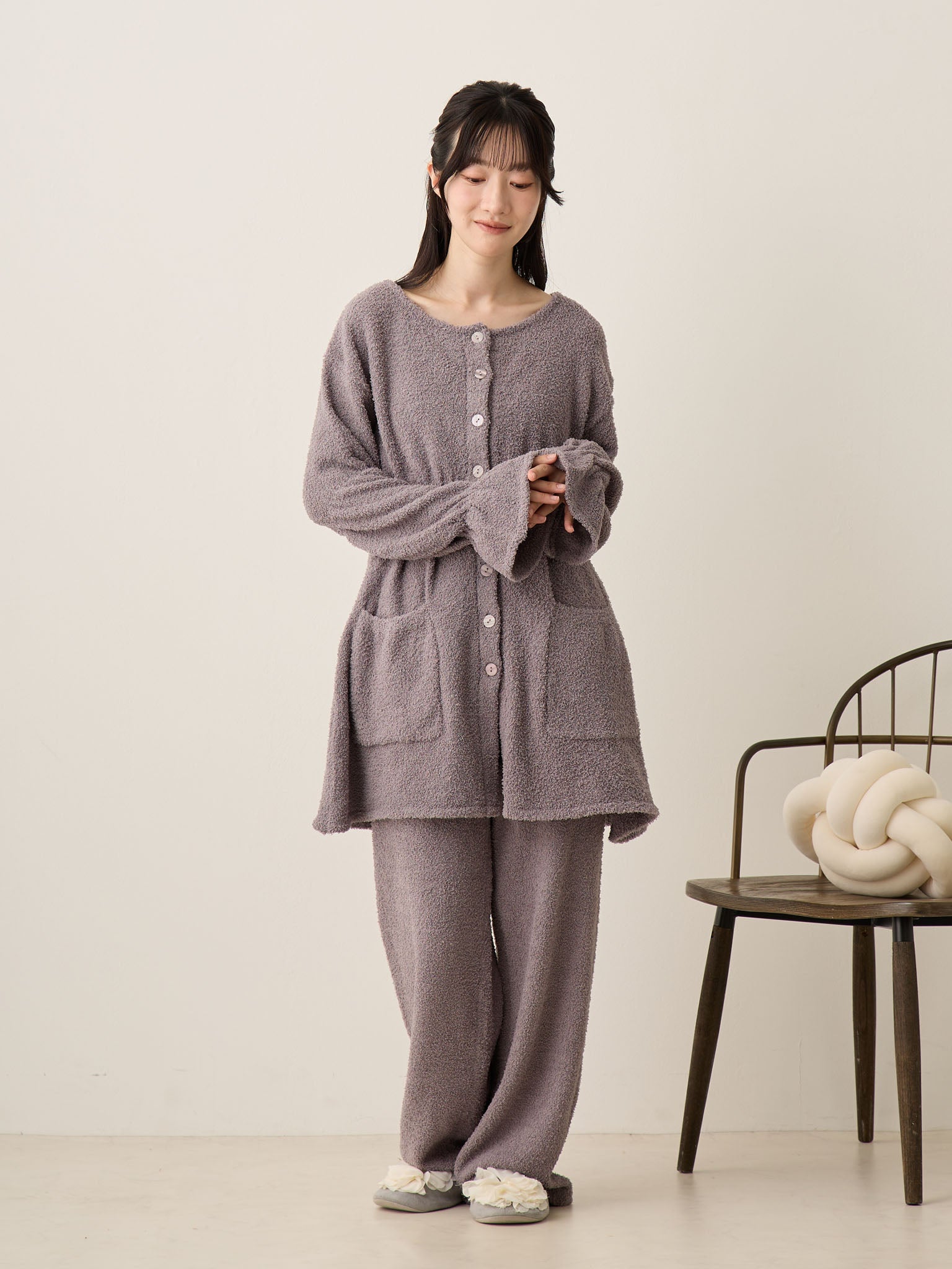 ふわもこパジャマセット Charcoal Gray – honono for mom&baby