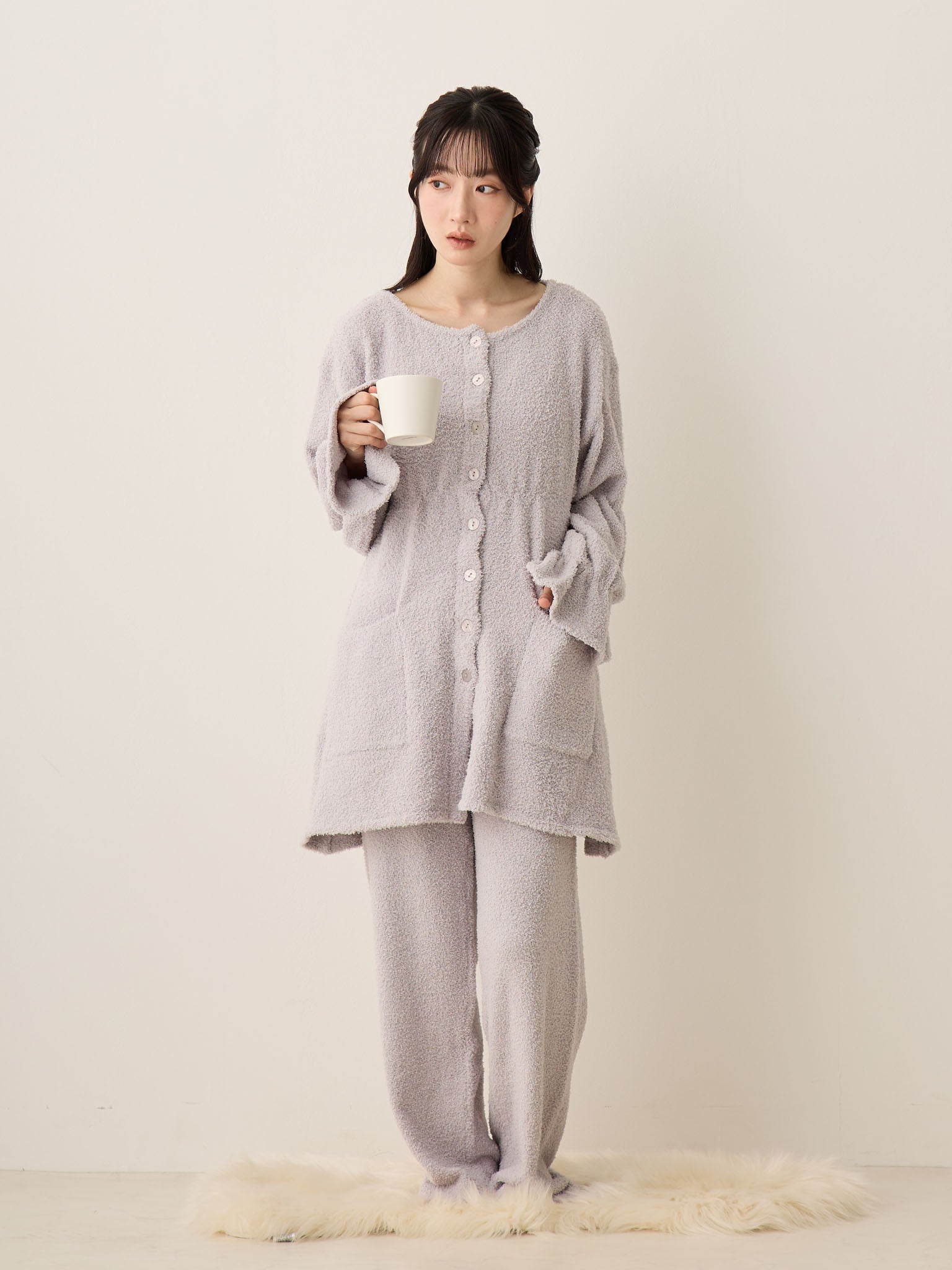 ふわもこパジャマセット Gray