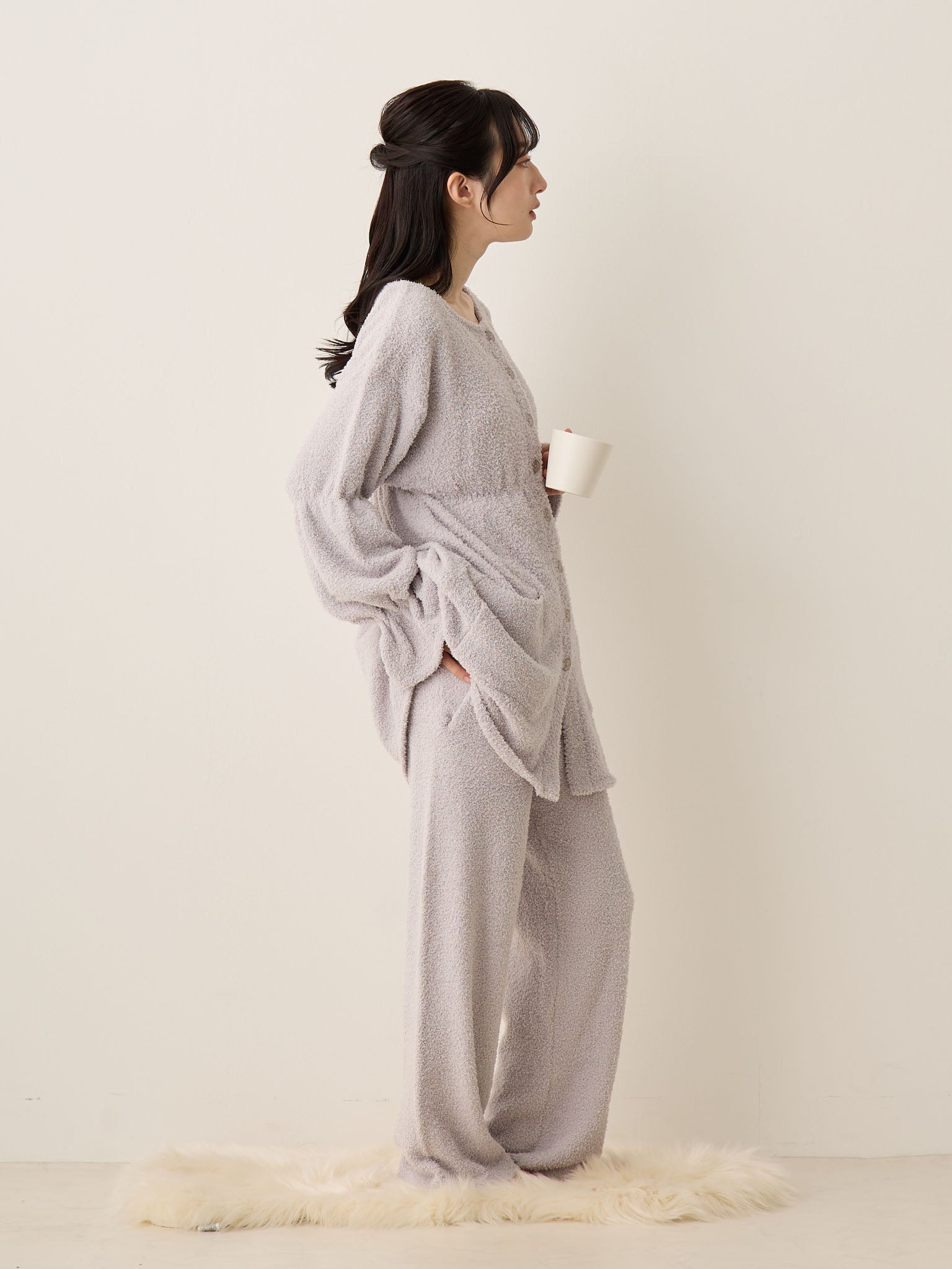 新品未使用　ommo パジャマ ふわもこパジャマセット Gray – honono for mom&baby