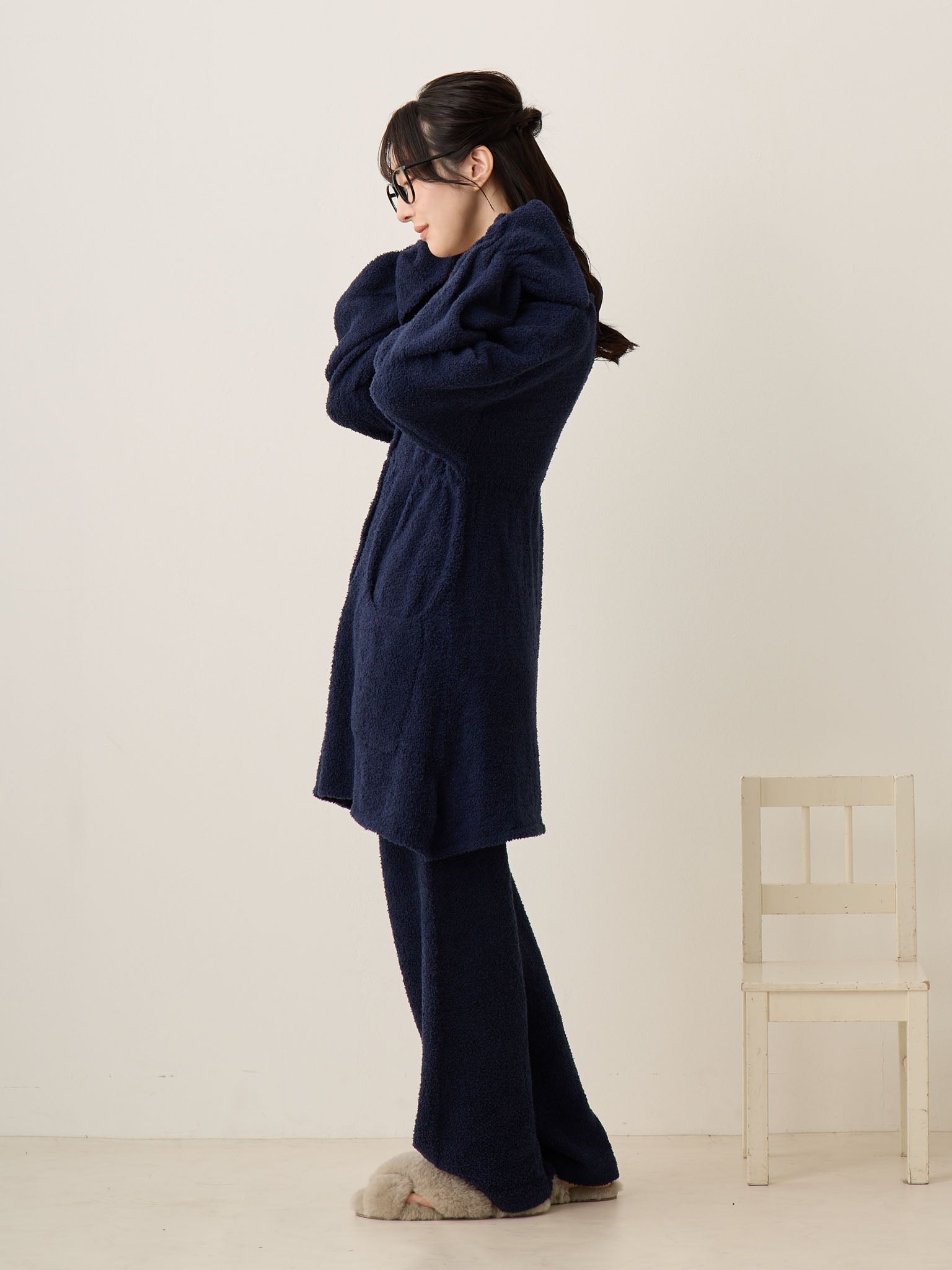 ふわもこパジャマセット Navy – honono for mom&baby