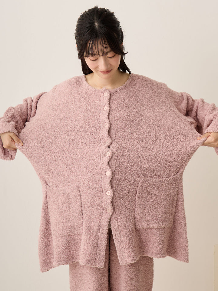 蓬松睡衣套装 炭灰色