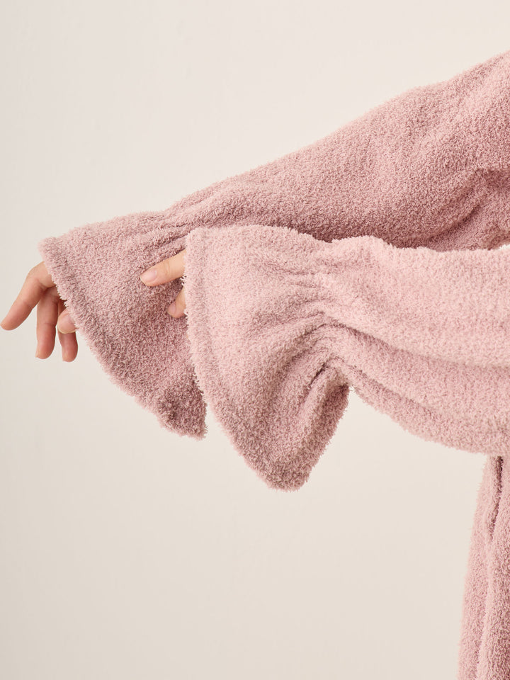 蓬松睡衣套装粉色