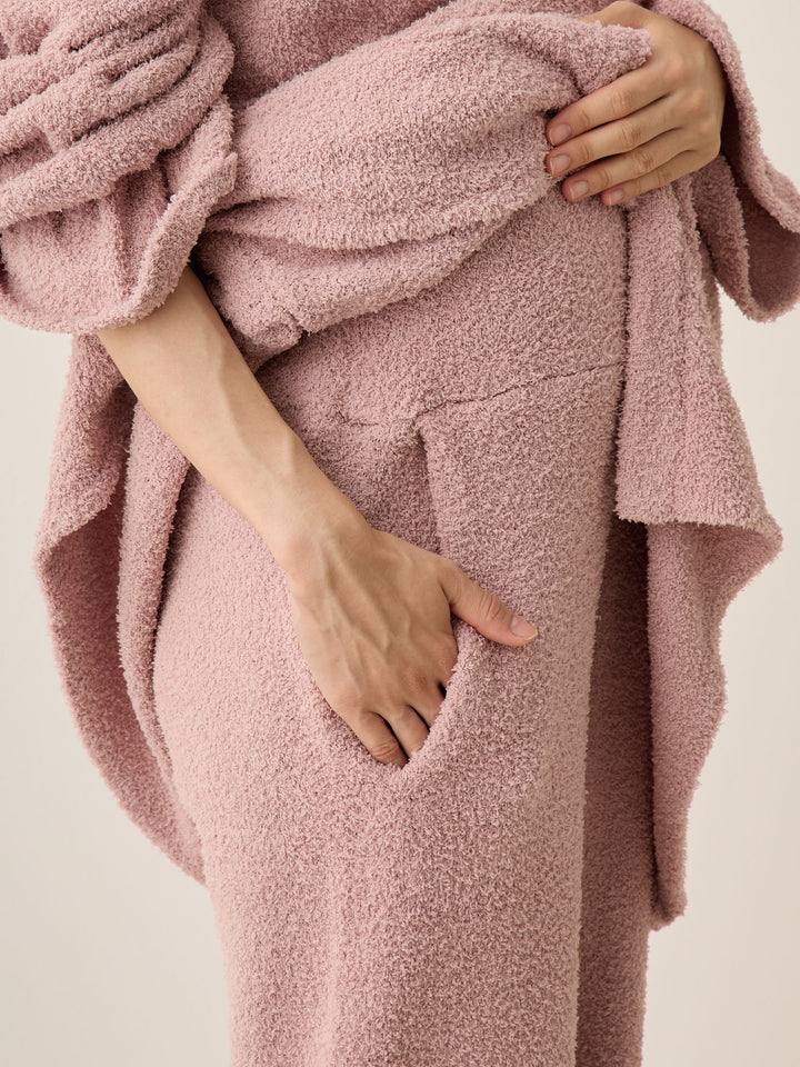 蓬松睡衣套装 炭灰色