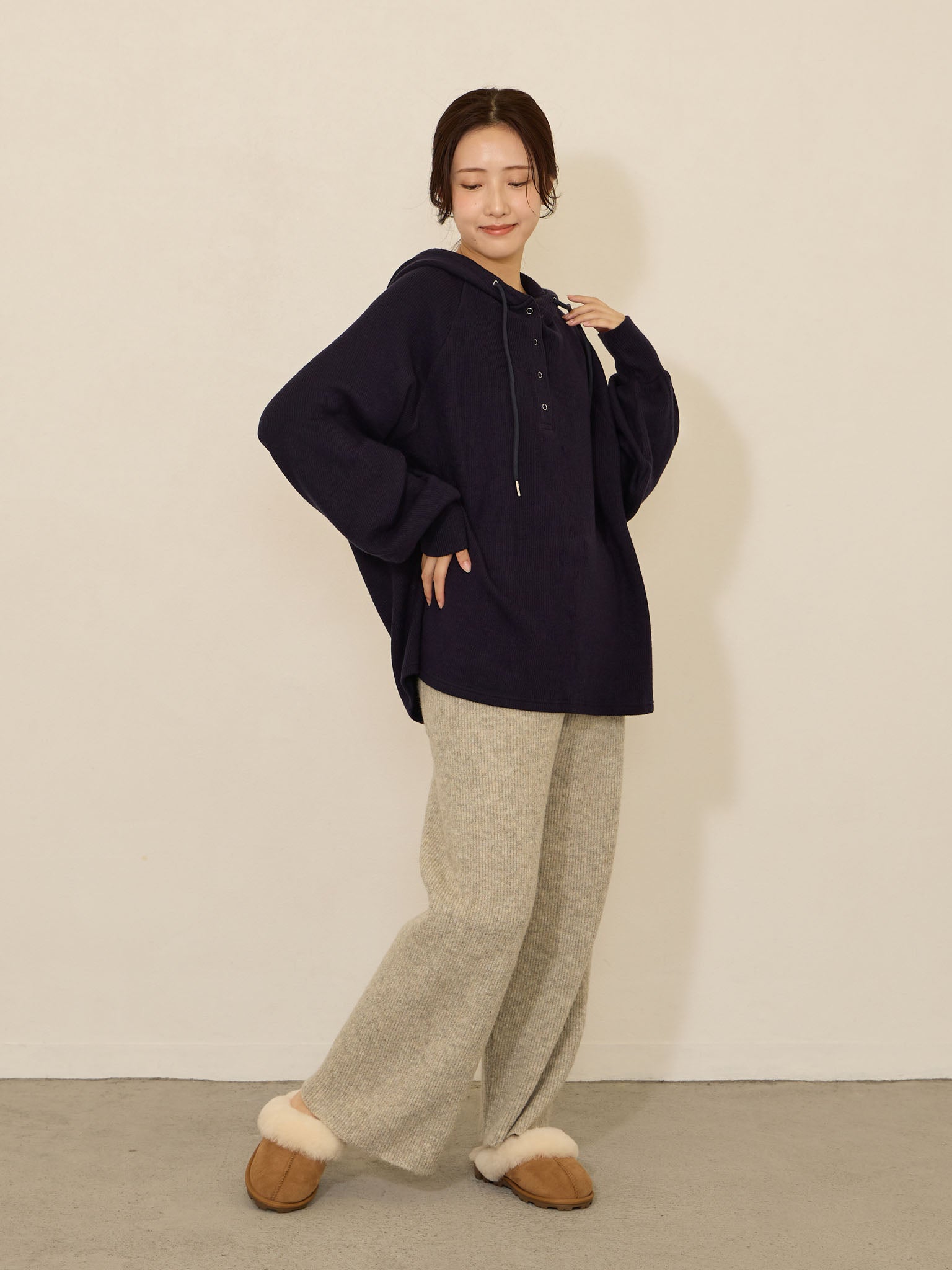 フード付きパーカー Navy – honono for mom&baby