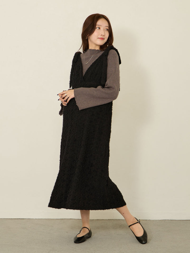[Maternity/Nursing Clothes] Feather Cami Dress Black