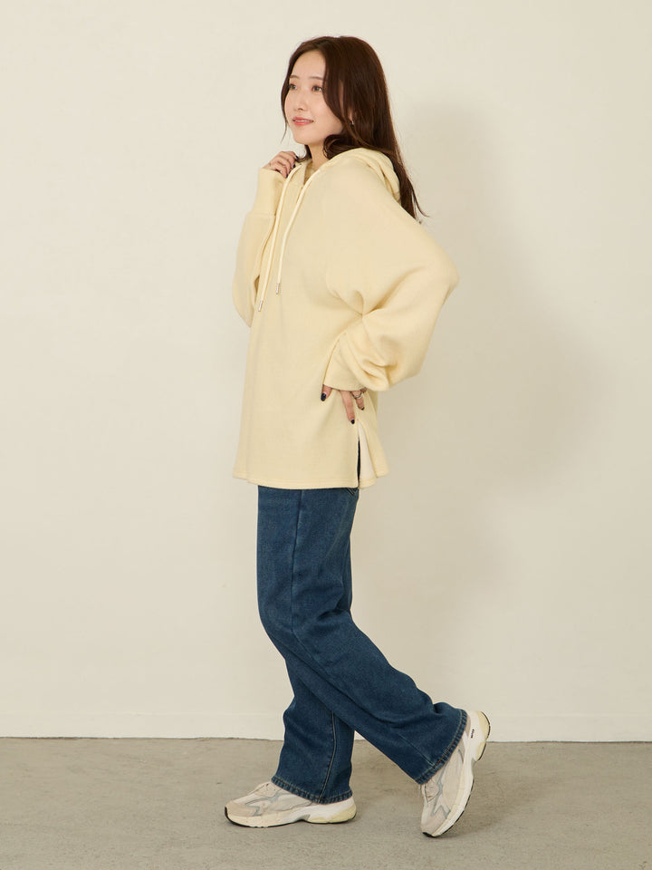 蟒蛇纹衬里长款牛仔布