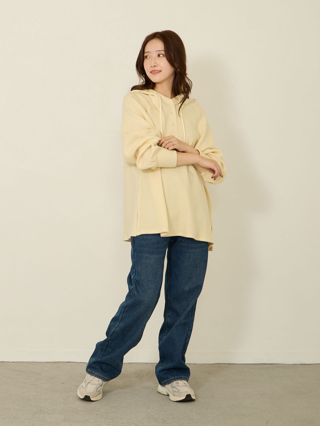 蟒蛇纹衬里长款牛仔布