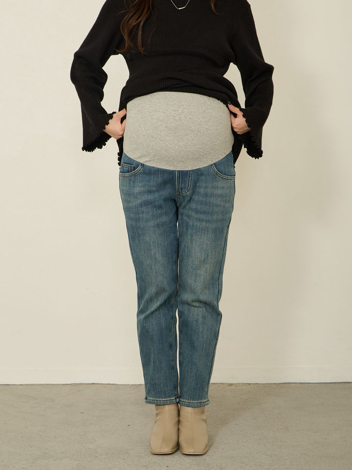 蟒蛇纹牛仔短裤