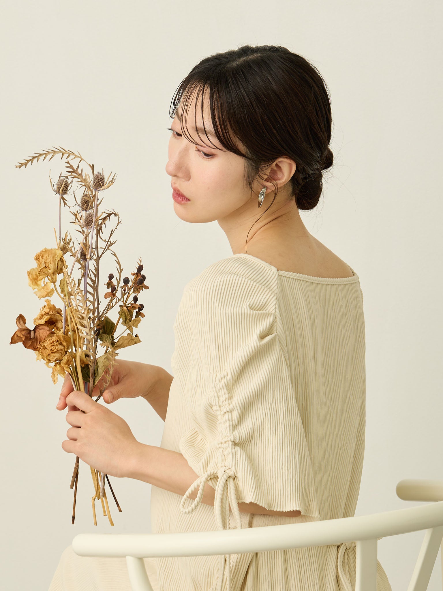 袖リボンスクエアワンピース Ivory – honono for mom&baby